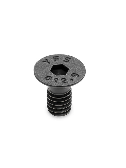 PATIKIL M4 flat head socket cap screw for custom sheath hardware assembly with black oxide finish.