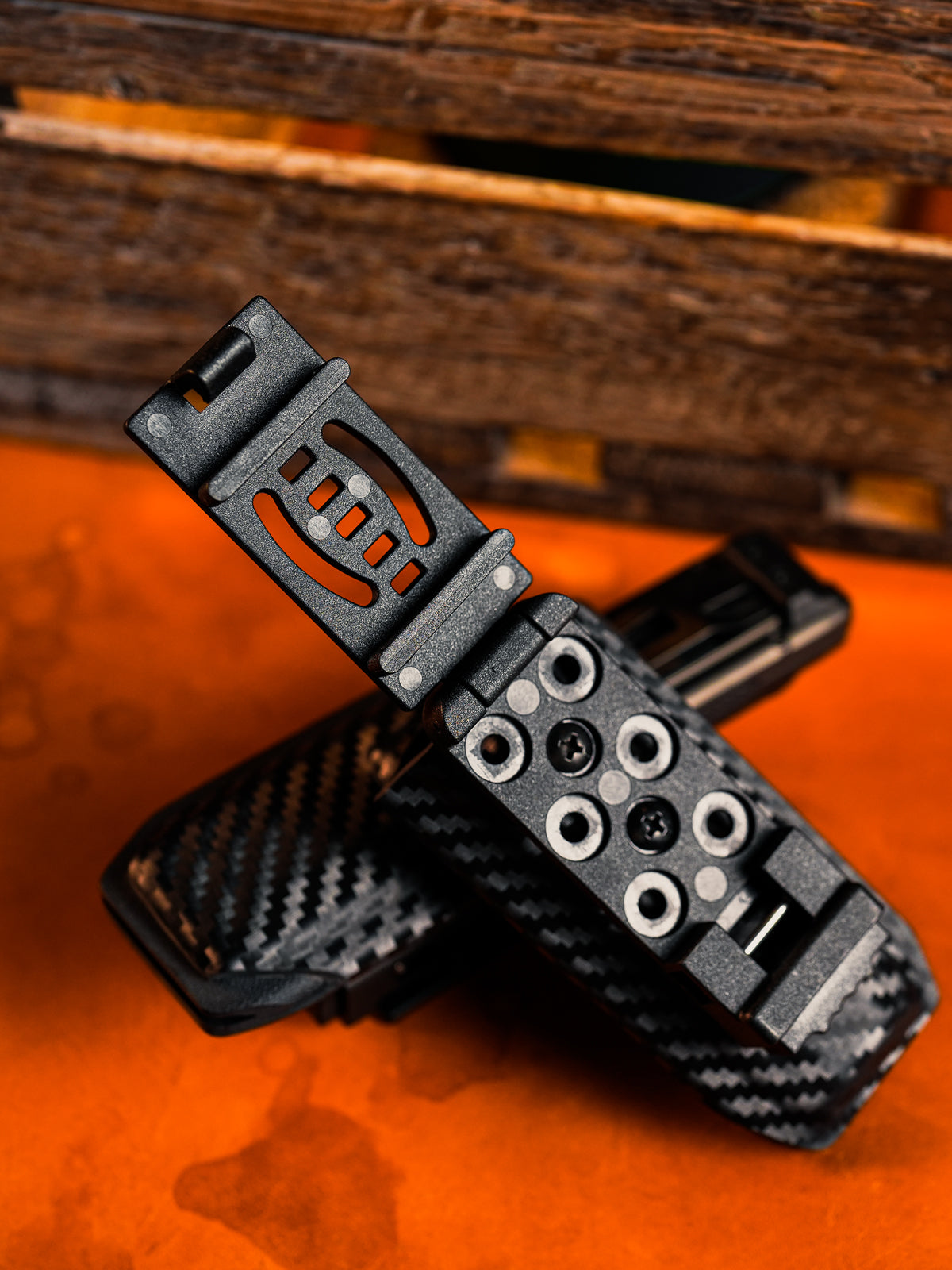 TG TX5 EDC flashlight belt clip holster designed for quick and easy access