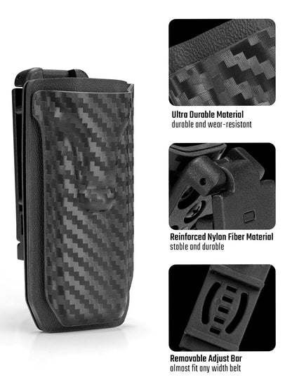 Rear view of TG TX5 KYDEX EDC holster with adjustable mounting system