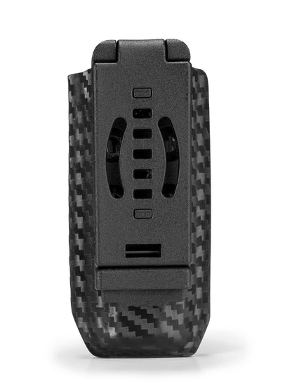 Quick release belt clip design allows fast attachment and removal of the TX5 flashlight holster