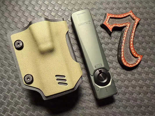 TACTICALGEEK Olive Green Kydex Flashlight Sheath for Olight Arkfeld Ultra