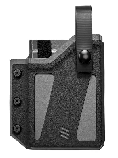 Side profile of the Sealed Dual-Port Edition skeleton frame case showing slim protective structure for iPhone 17 Pro.