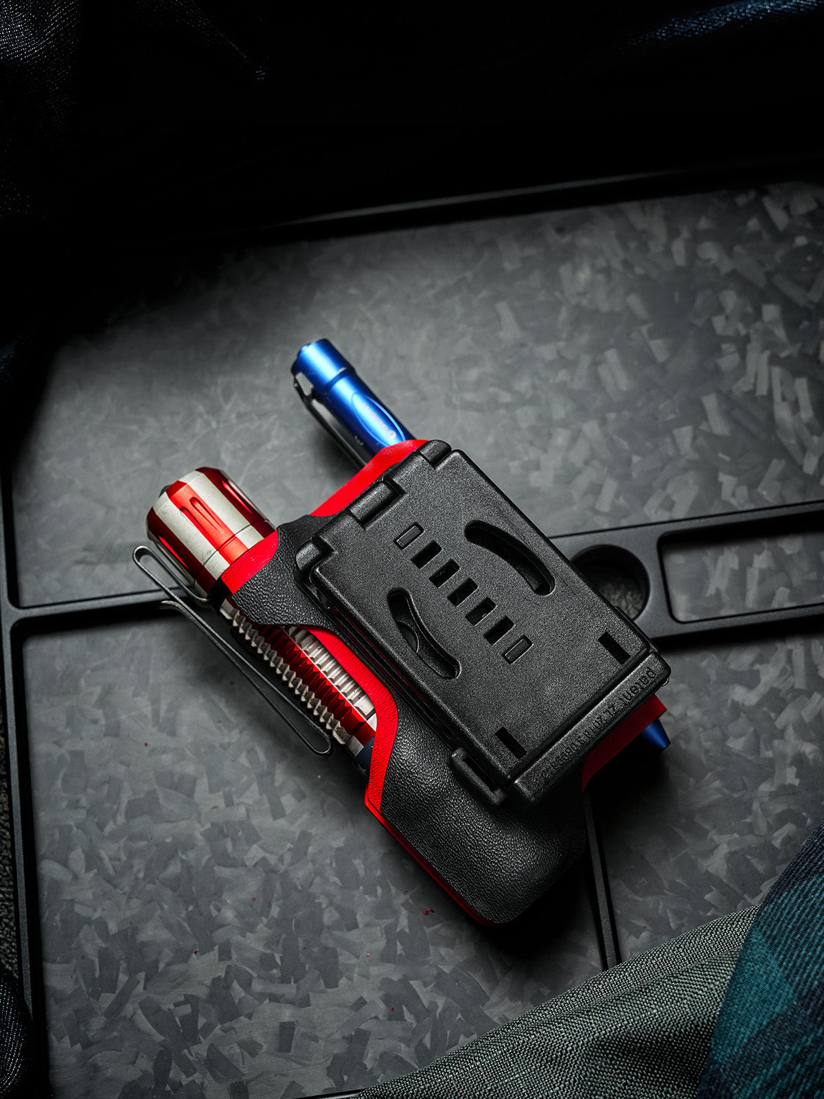 TACTICALGEEK Kydex EDC Sheath with Quick Release Belt Clip – Rear View