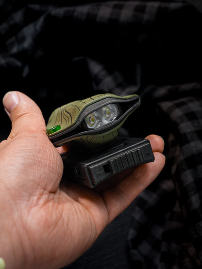 TACTICALGEEK Olive Green Kydex EDC Sheath – Top Opening and Quick Access Design