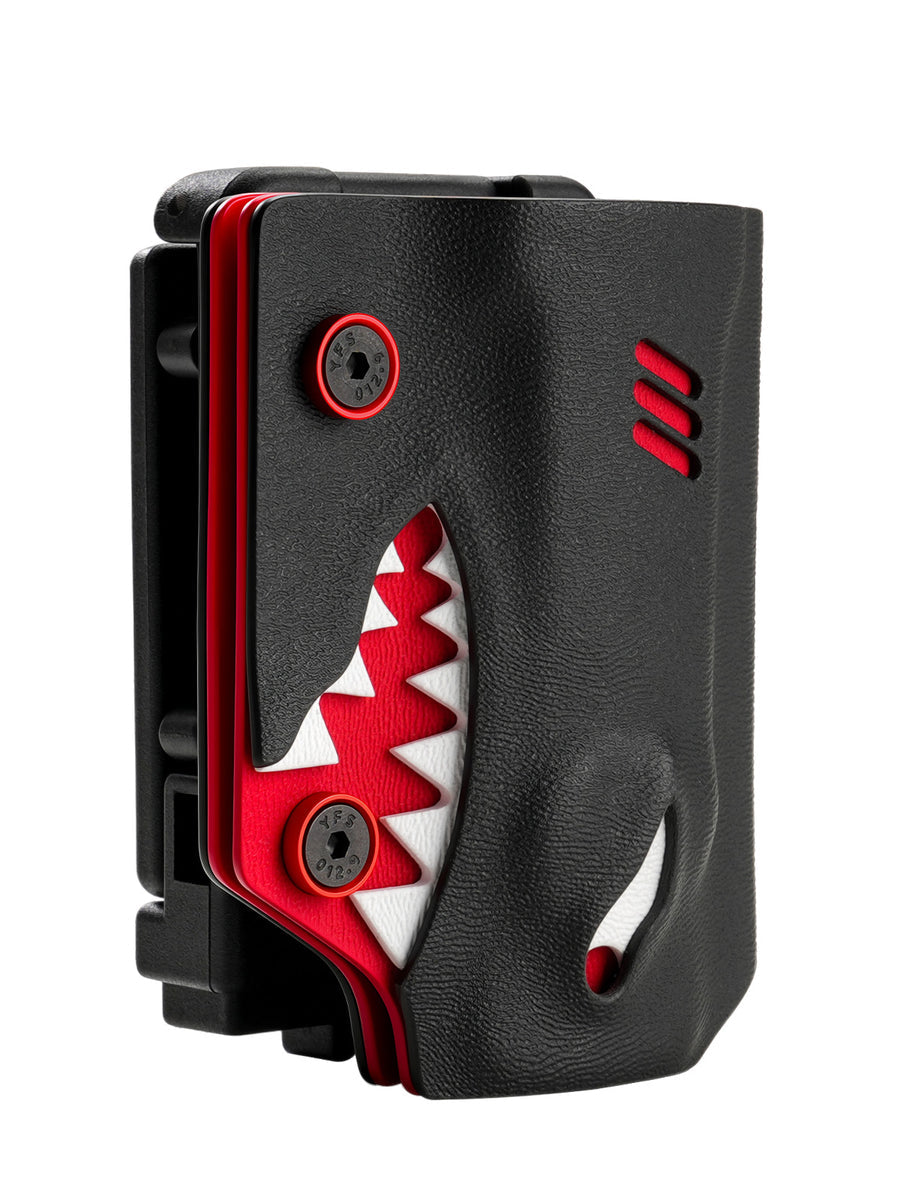 TACTICALGEEK TX8 Shark Kydex Flashlight Sheath for Nitecore EDC25 – Front View